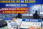 Cheque del IRS de $2,000 en enero de 2026: quién puede recibirlo y cómo reclamarlo